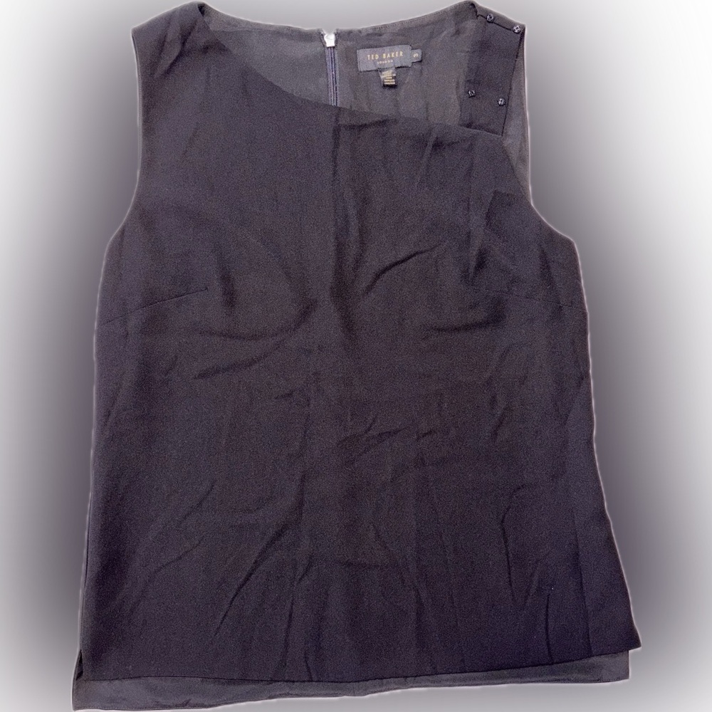 Ted Baker Asymmetrical Sleeveless Top - Picture 5 of 5